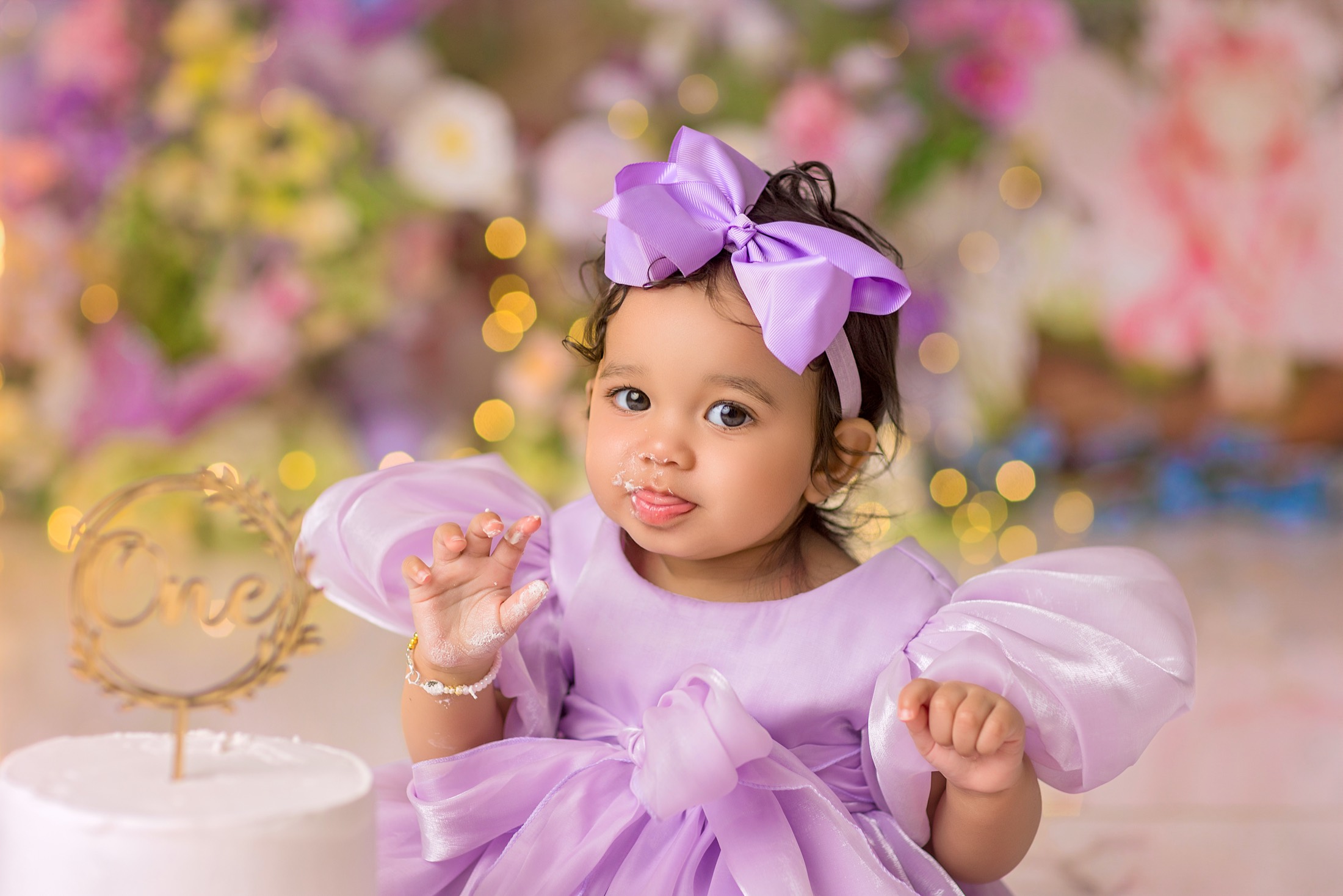 Baby with cake