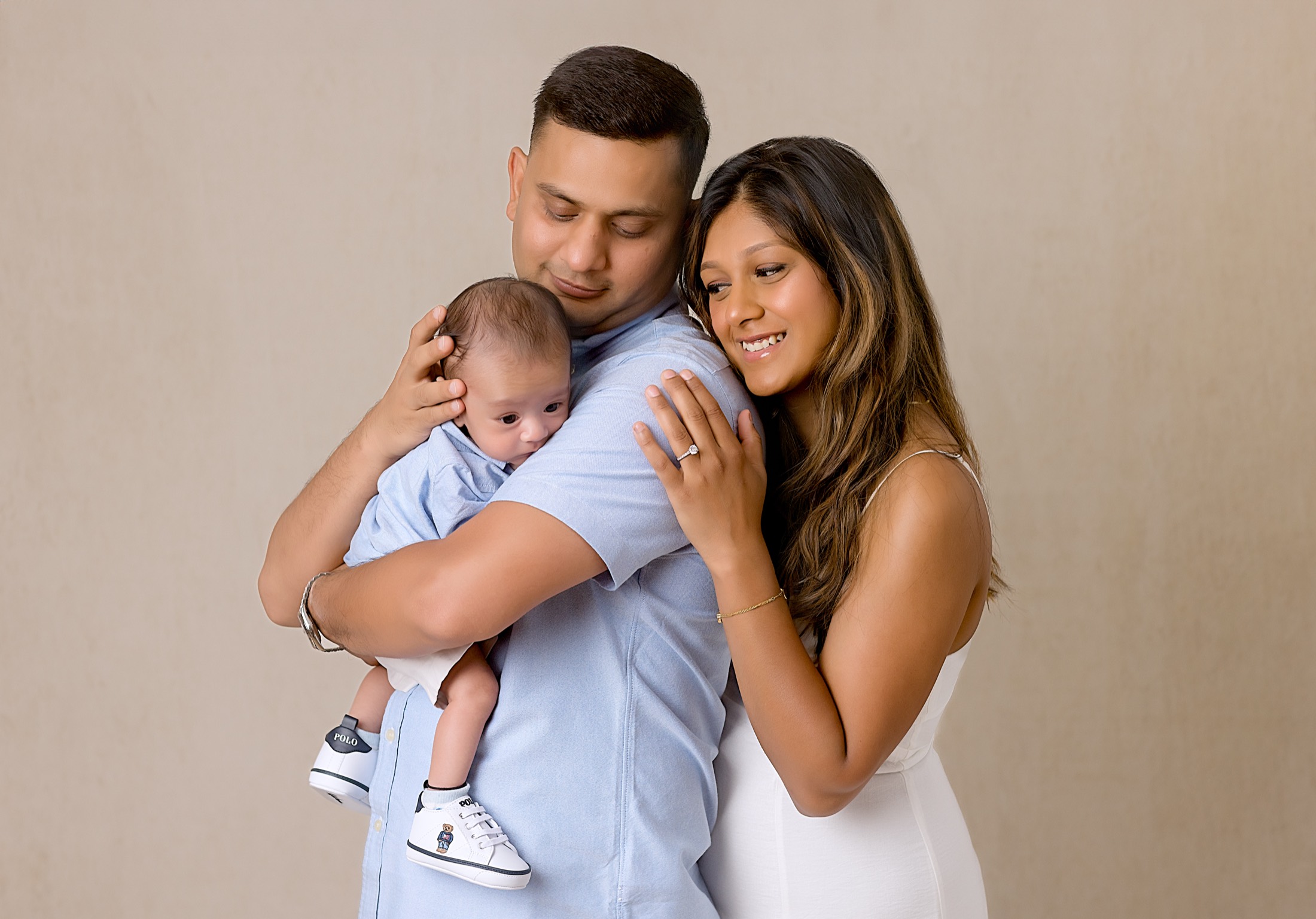 Joyful family moment