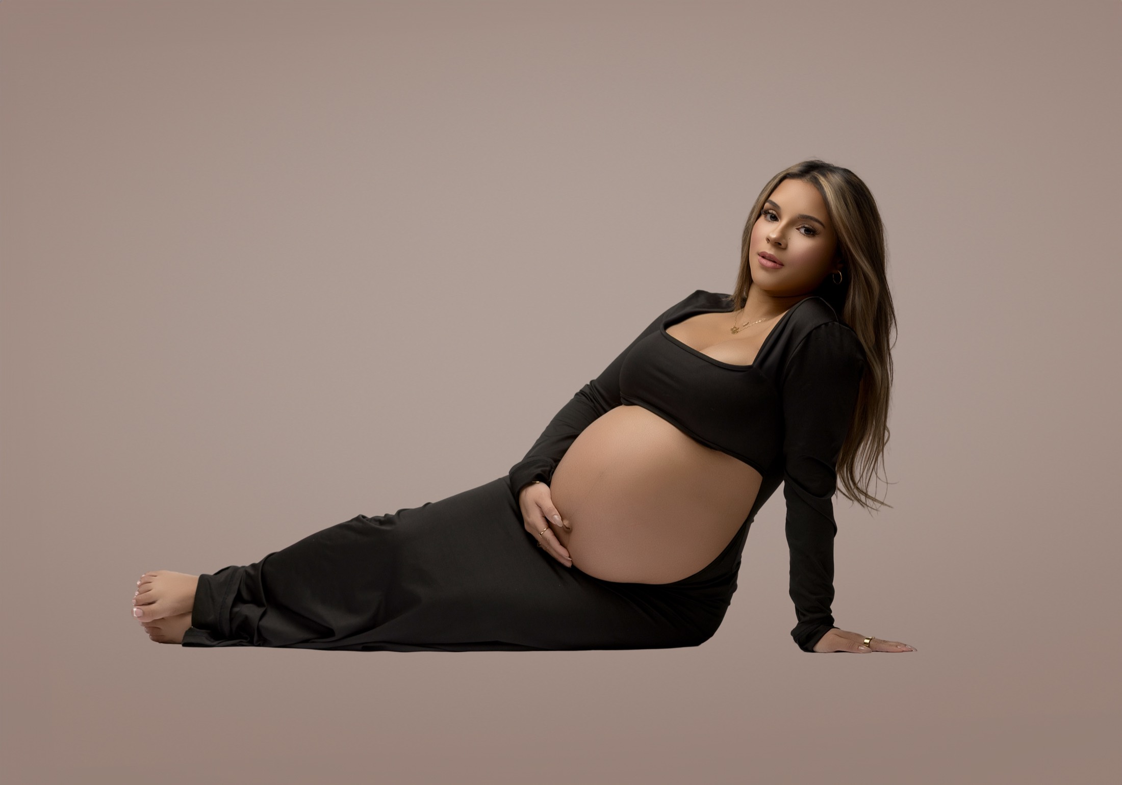 Elegant maternity pose