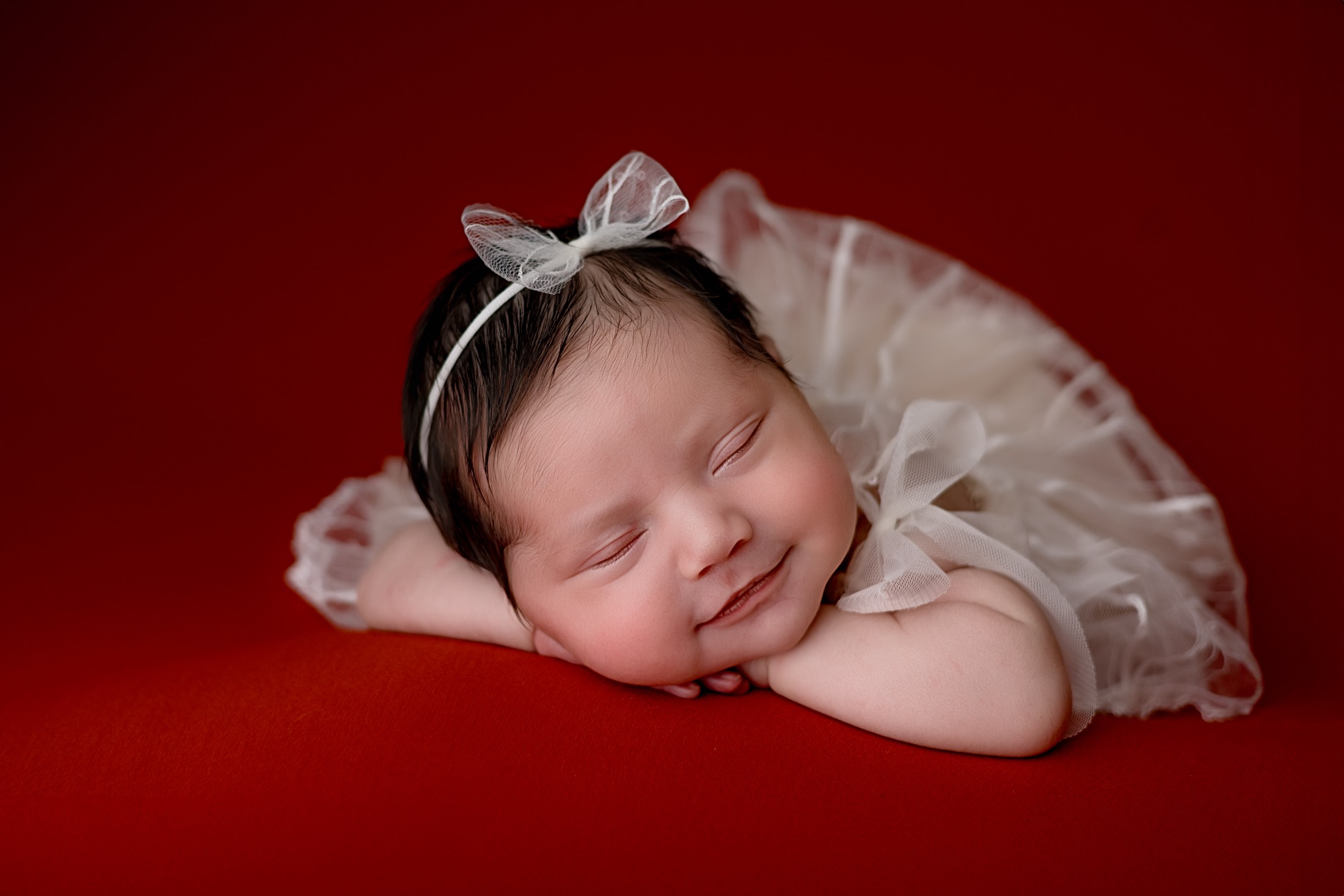 Peaceful sleeping newborn